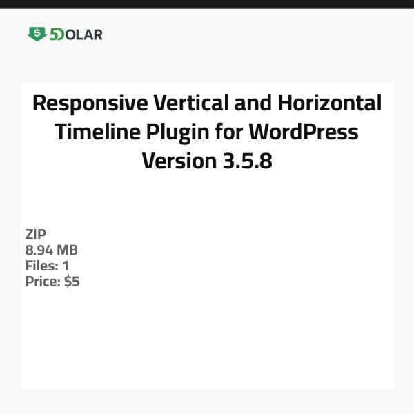 Reaktionsfähiges vertikales und horizontales Timeline-Plugin für WordPress - Version 3.5.8