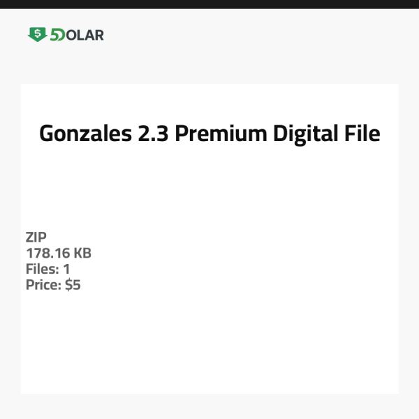 Gonzales 2.3 - Premium Digital Datei