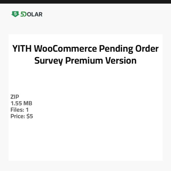 YITH WooCommerce Umfrage zu ausstehenden Bestellungen - Premium-Version