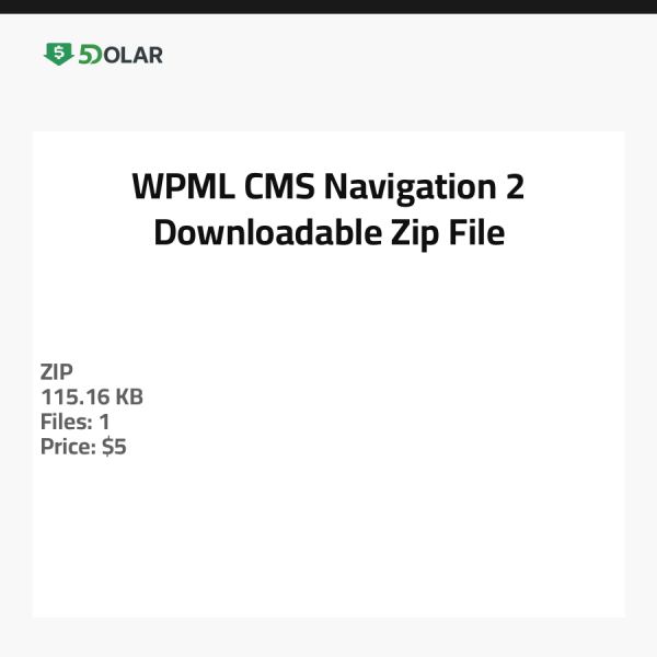 WPML CMS Navigation 2 - Herunterladbare Zip-Datei