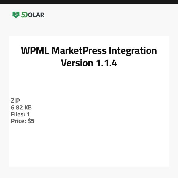 WPML MarketPress Integration - Version 1.1.4