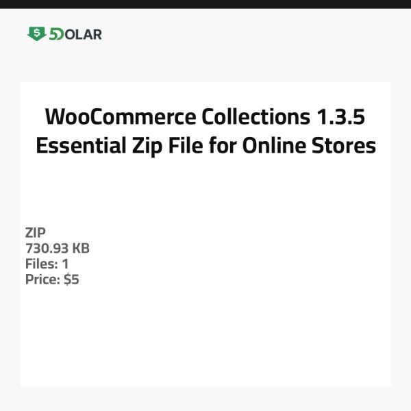 WooCommerce Collections 1.3.5 - Essenzielle ZIP-Datei für Online-Shops