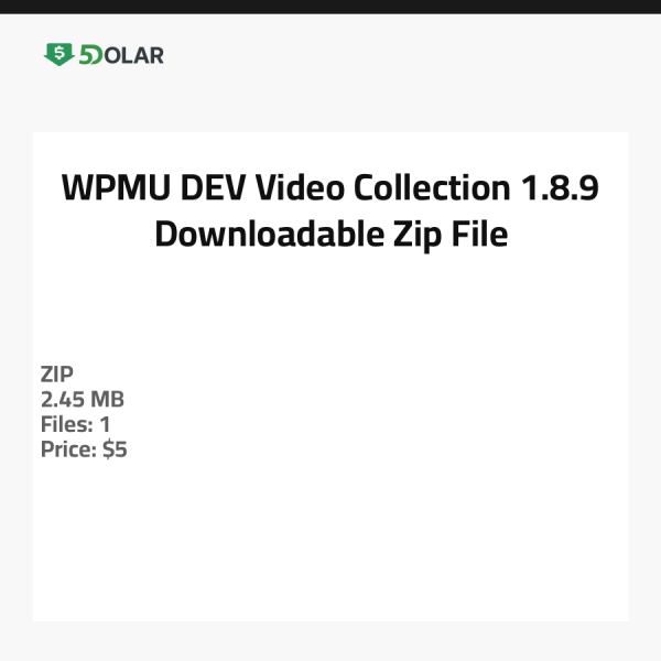 WPMU DEV Video Sammlung 1.8.9 - Herunterladbare Zip-Datei