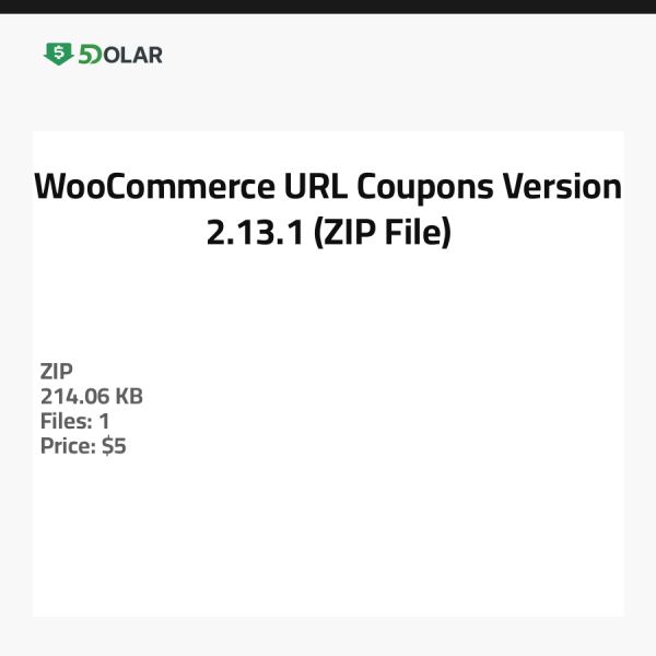 WooCommerce URL Coupons - Version 2.13.1 (ZIP-Datei)