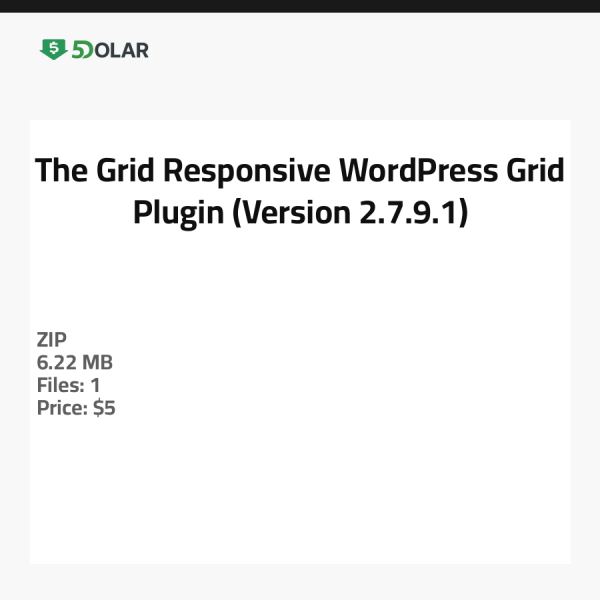 The Grid - Responsives WordPress Grid Plugin (Version 2.7.9.1)
