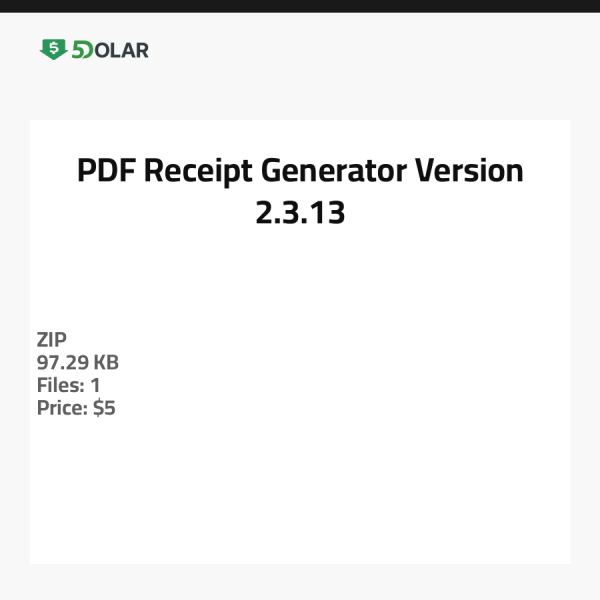 PDF Beleggenerator - Version 2.3.13