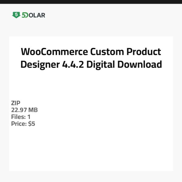 مصمم المنتجات المخصص لـ WooCommerce 4.4.2 - تحميل رقمي