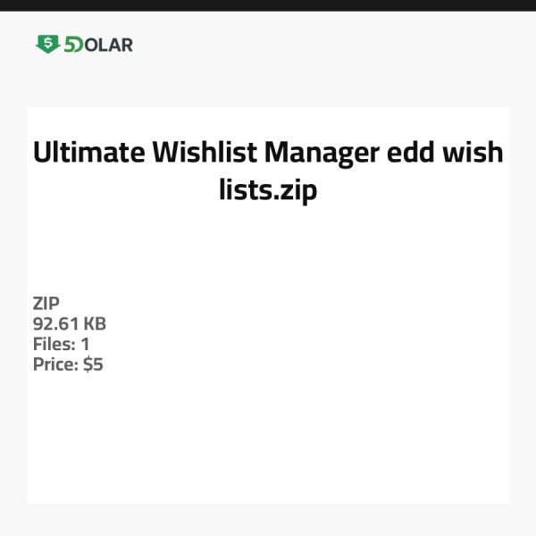 Ultimatives Wunschlisten-Management - edd-wish-lists.zip