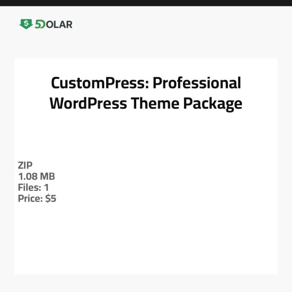 CustomPress: Professionelles WordPress-Theme-Paket