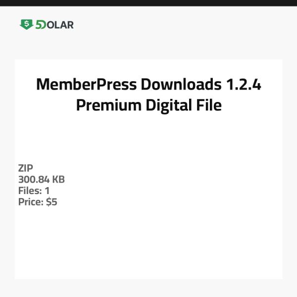 MemberPress Downloads 1.2.4 - Premium Digital Datei