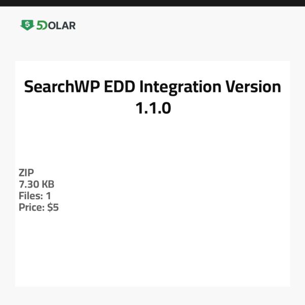 SearchWP EDD Integration - Version 1.1.0