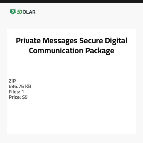 Private Nachrichten - Sicheres digitales Kommunikationspaket