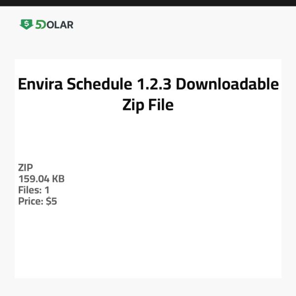 Envira Schedule 1.2.3 - Herunterladbare Zip-Datei