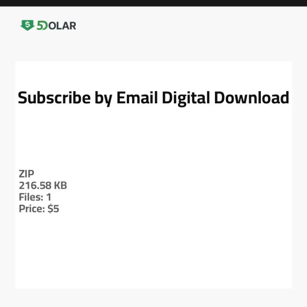 Per E-Mail abonnieren - Digitaler Download