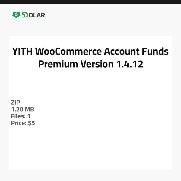 YITH WooCommerce Account Funds Premium - Version 1.4.12