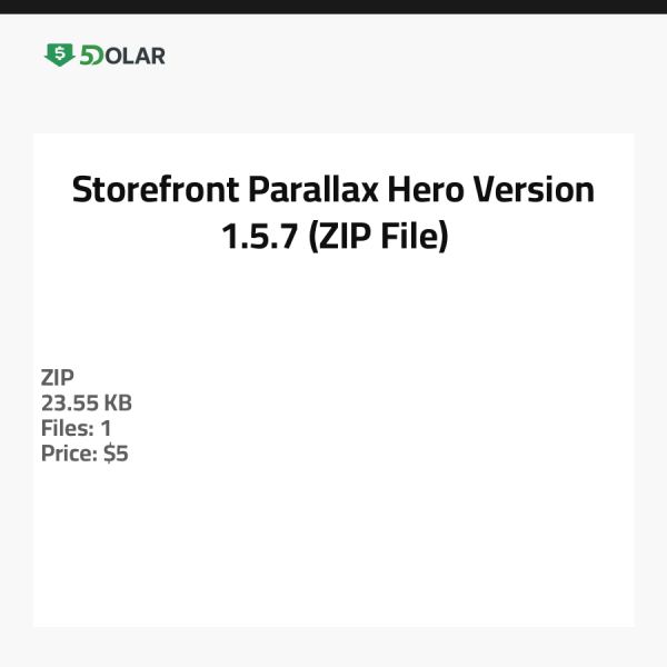 Storefront Parallax Hero - Version 1.5.7 (ZIP-Datei)