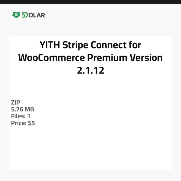YITH Stripe Connect für WooCommerce - Premium Version 2.1.12