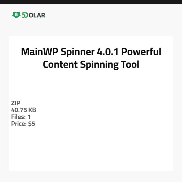 MainWP Spinner 4.0.1 - أداة قوية لتدوير المحتوى