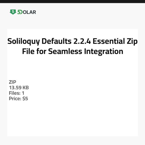 Soliloquy Defaults 2.2.4 - Essenzielle Zip-Datei für nahtlose Integration