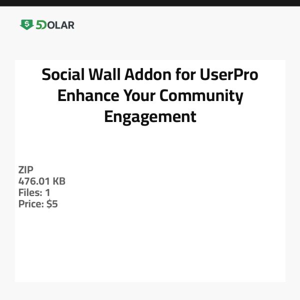 Social Wall Addon für UserPro - Verbessern Sie Ihr Community-Engagement