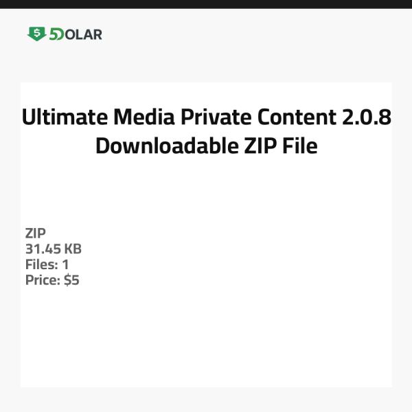 Ultimate Media Private Content 2.0.8 - Herunterladbare ZIP-Datei