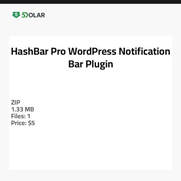 HashBar Pro - WordPress Benachrichtigungsleisten-Plugin