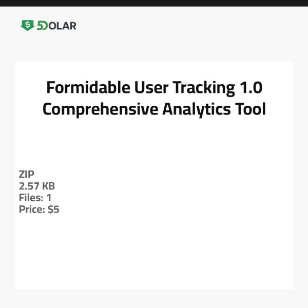 Formidable User Tracking 1.0 - Umfassendes Analyse-Tool