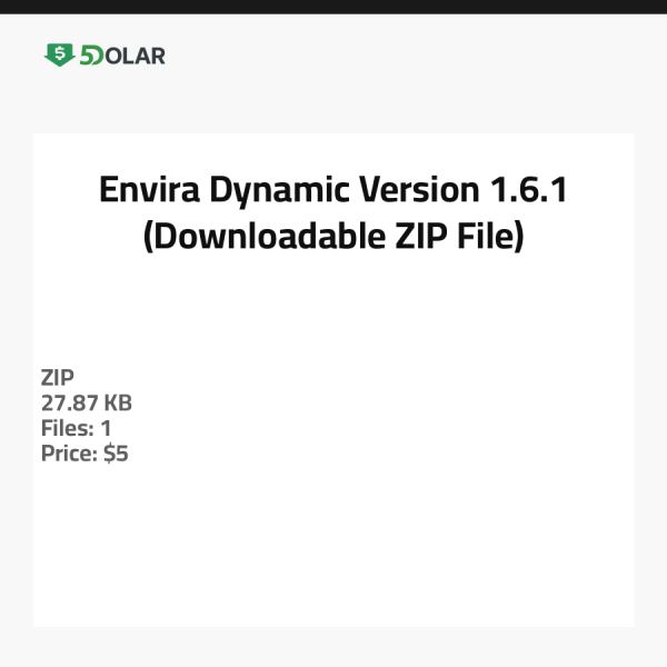 Envira Dynamic - Version 1.6.1 (Herunterladbare ZIP-Datei)