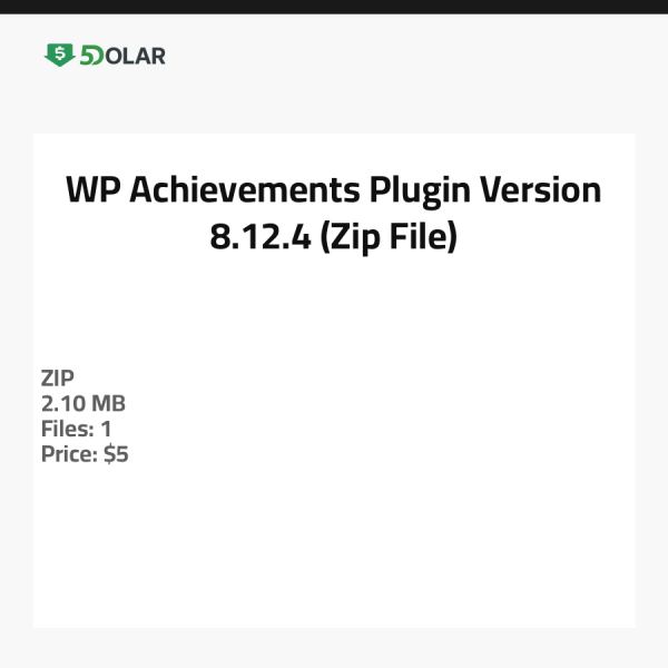 WP Achievements Plugin - Version 8.12.4 (Zip-Datei)