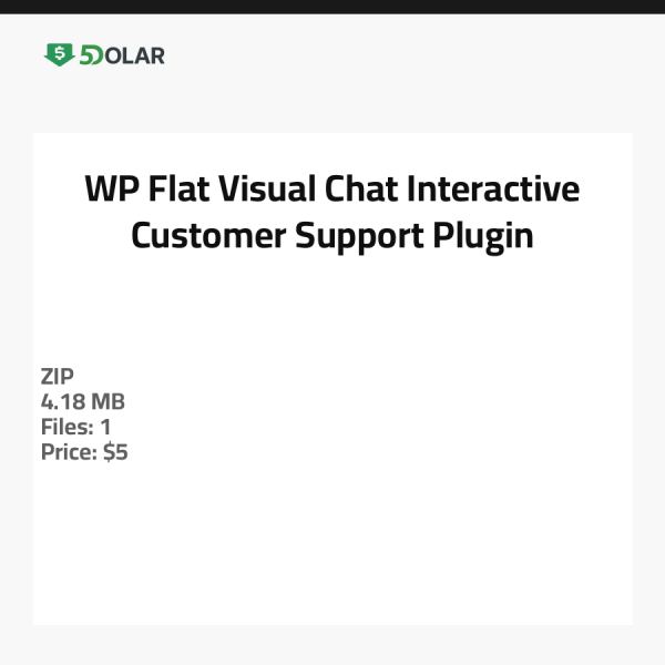 WP Flat Visual Chat - Interaktives Kunden-Support-Plugin