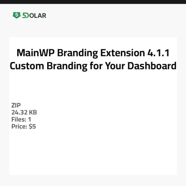 MainWP Branding Extension 4.1.1 - Individuelle Markenbildung für Ihr Dashboard