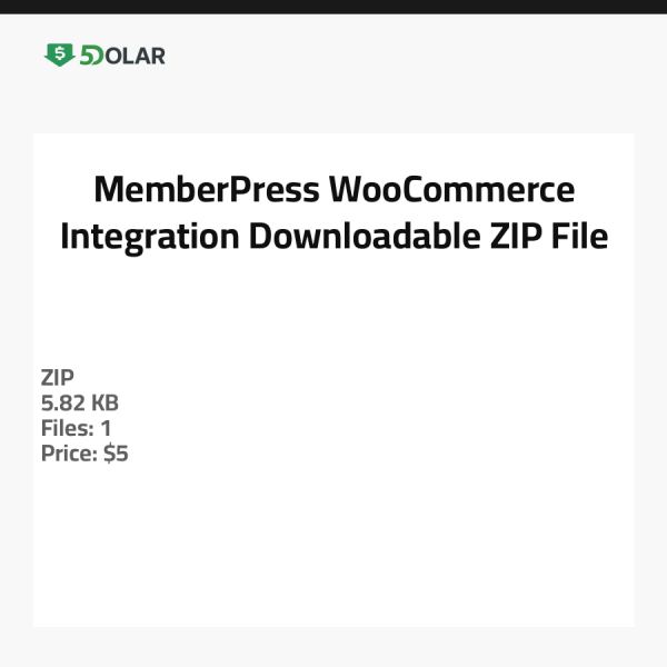 MemberPress WooCommerce Integration - Herunterladbare ZIP-Datei