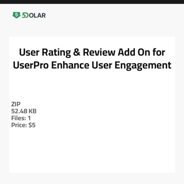 Benutzerbewertung & Rezension Add-On für UserPro - Steigern Sie die Benutzerinteraktion
