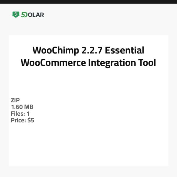 WooChimp 2.2.7 - Essenzielles WooCommerce Integrationswerkzeug
