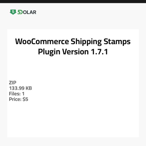 WooCommerce Versandmarken Plugin - Version 1.7.1