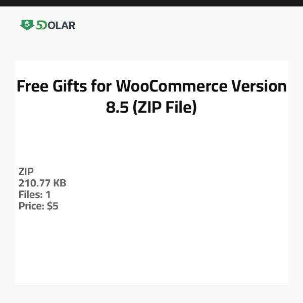 Kostenlose Geschenke für WooCommerce - Version 8.5 (ZIP-Datei)