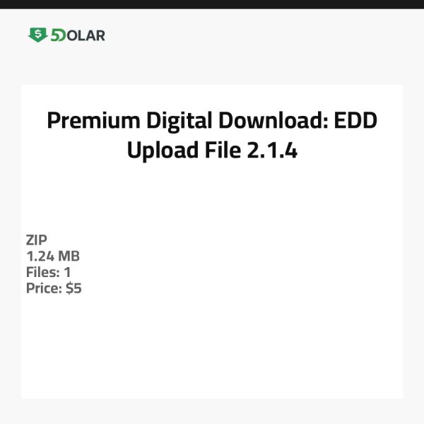 Premium Digitaler Download: EDD Upload Datei 2.1.4