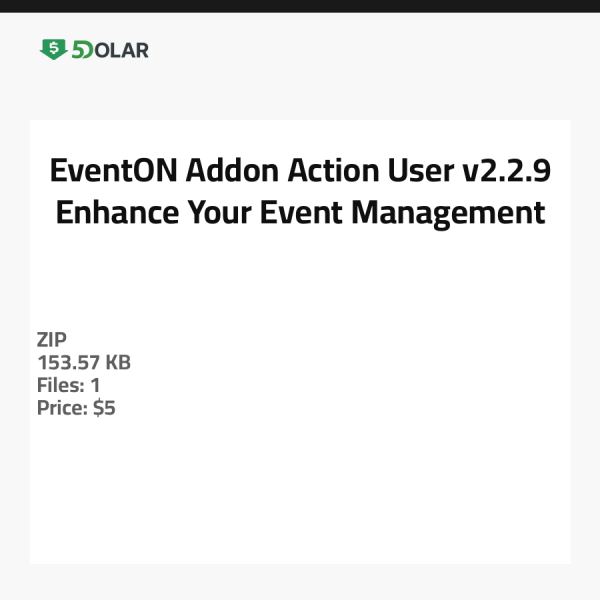 EventON Addon Action User v2.2.9 - Verbessern Sie Ihr Eventmanagement