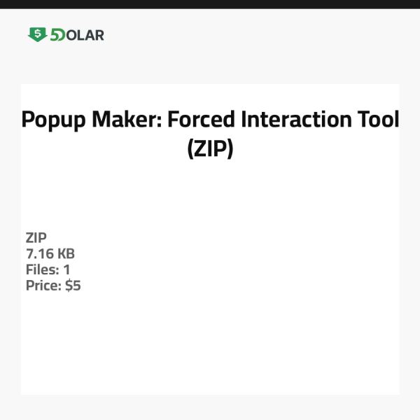 Popup Maker: Zwangsinteraktionstool (ZIP)