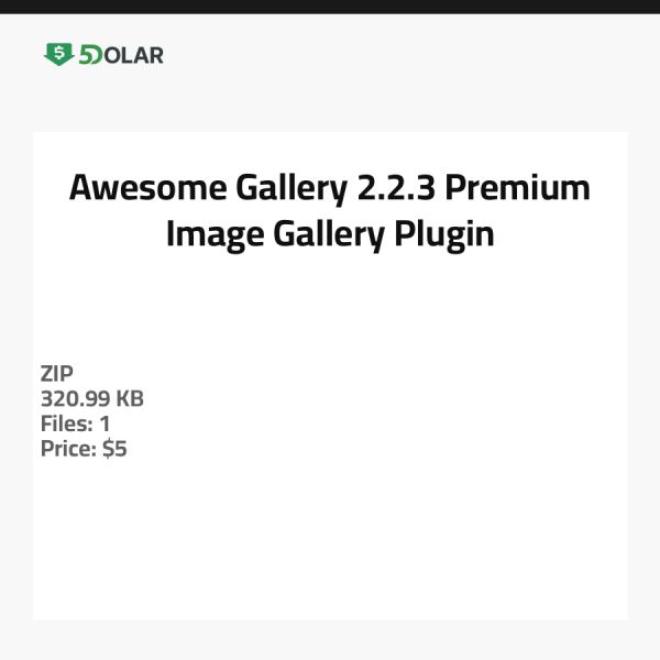 Tolle Galerie 2.2.3 - Premium Bildgalerie-Plugin
