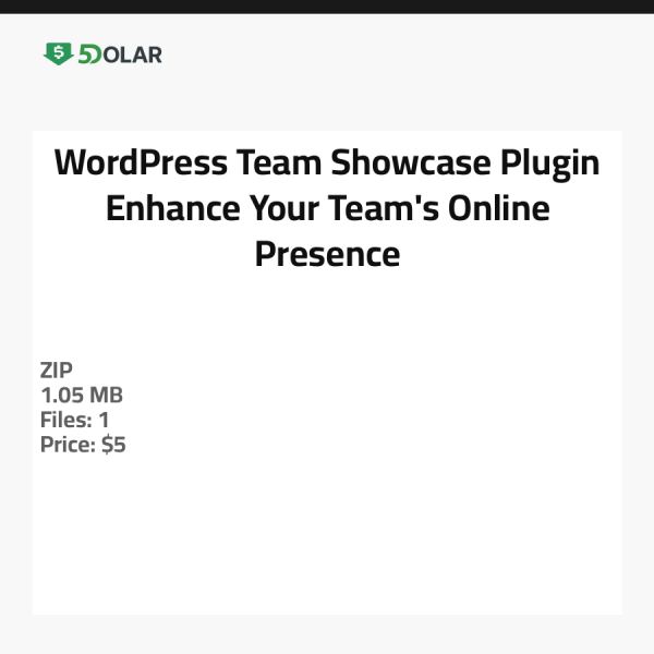 WordPress Team Showcase Plugin - Verbessern Sie die Online-Präsenz Ihres Teams