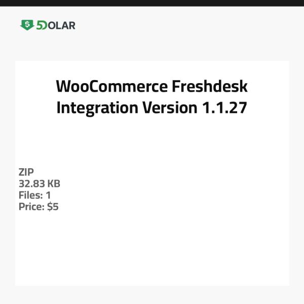 WooCommerce Freshdesk Integration - Version 1.1.27