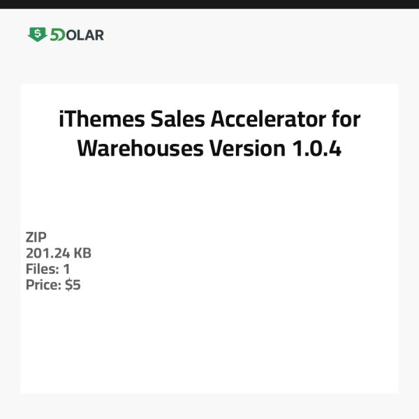 iThemes Sales Accelerator للمخازن - الإصدار 1.0.4