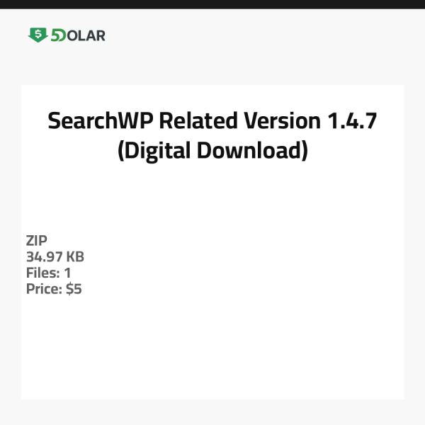 SearchWP Verwandt - Version 1.4.7 (Digitaler Download)