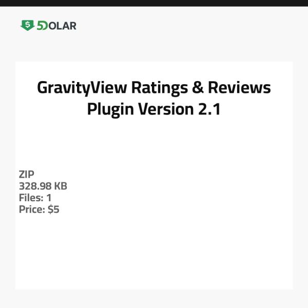 GravityView Bewertungen & Rezensionen Plugin - Version 2.1