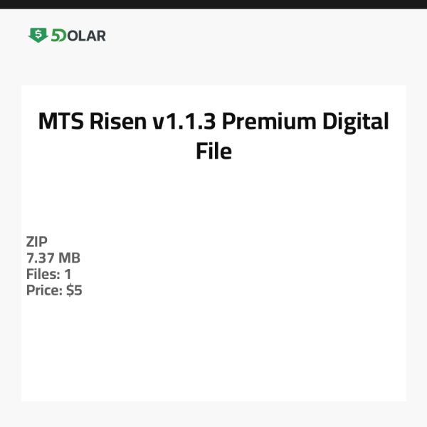 MTS Risen v1.1.3 - Premium Digital Datei