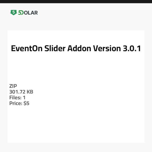 EventOn Slider Addon - Version 3.0.1