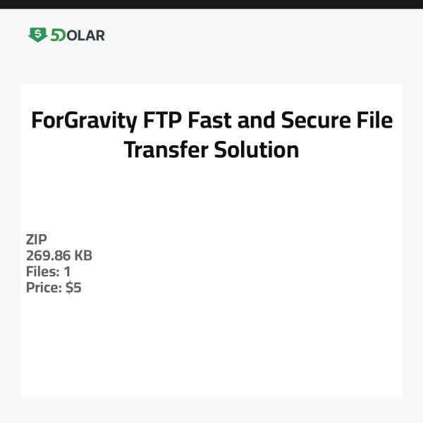 ForGravity FTP - حل نقل الملفات السريع والآمن