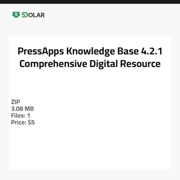 PressApps Wissensdatenbank 4.2.1 - Umfassende digitale Ressource