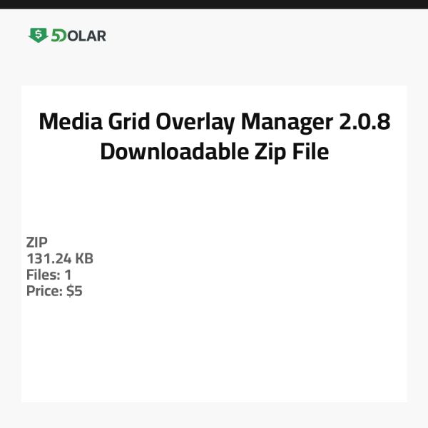Media Grid Overlay Manager 2.0.8 - Herunterladbare Zip-Datei